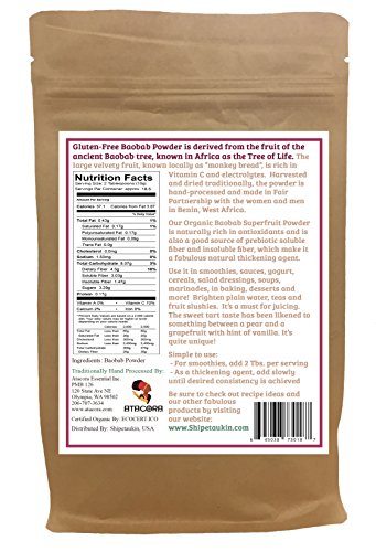 Shipetaukin Fair Trade Organic Baobab Superfruit Powder, 6.5 Ounces - Image 3