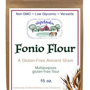 Shipetaukin Gluten Free Fonio Multipurpose Flour, 15 Ounces
