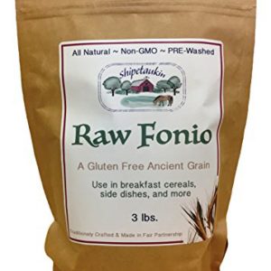 Shipetaukin Raw Fonio Gluten Free Ancient African Grain, 3 Lbs.